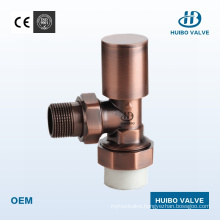 Manual Operation Angle Type Brass Radiator Valve